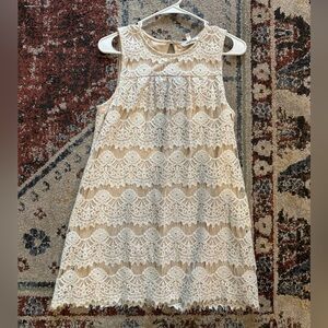 Beautiful speechless white lace sleeveless dress 8 medium